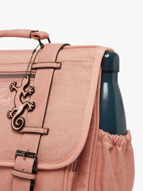 Cartable 3 Compartiments Cameleon Rose vintage color VIC-CA41 vue secondaire 4