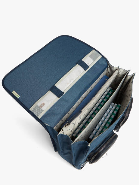 Cartable 3 Compartiments Vintage Color Cameleon Bleu vintage color VIC-CA41 vue secondaire 2