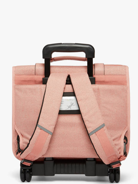 Boekentas Op Wieltjes 2 Compartimenten Vintage Color Cameleon Roze vintage color CR38 ander zicht 3