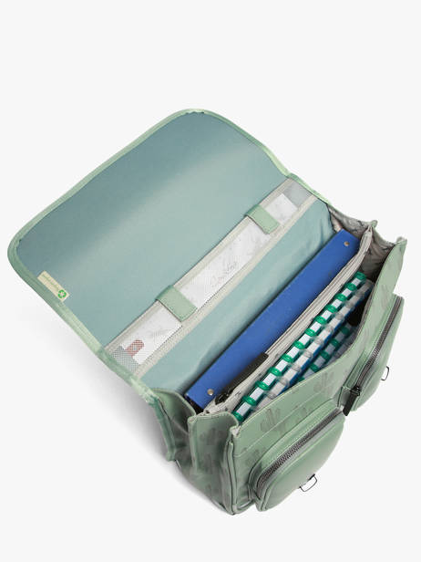 Cartable Vintage North Cameleon Vert vintage north CA38 vue secondaire 2
