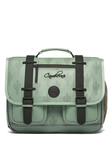 Cartable Vintage North Cameleon Vert vintage north CA38 vue secondaire 5