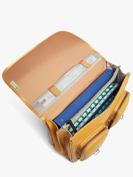 Boekentas Vintage North Cameleon Geel vintage north CA38 ander zicht 2