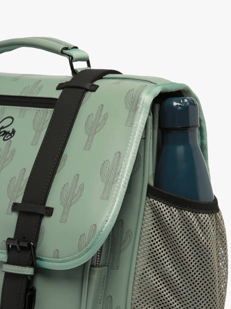 Cartable Vintage North Cameleon Vert vintage north CA41 vue secondaire 4