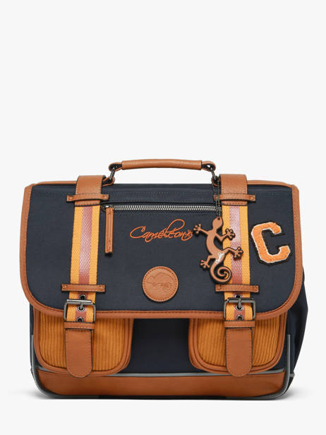 Boekentas Voor Kinderen 2 Compartimenten Vintage Urban Cameleon Blauw vintage urban CA35