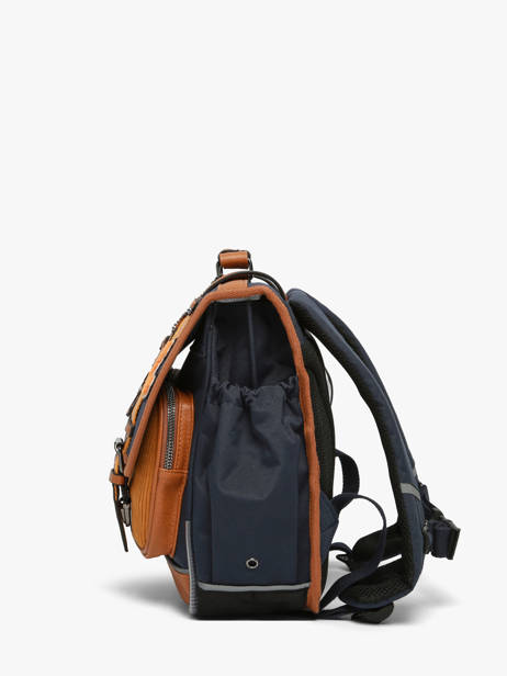 Cartable Enfant 2 Compartiments Vintage Urban Cameleon Bleu vintage urban CA35 vue secondaire 1