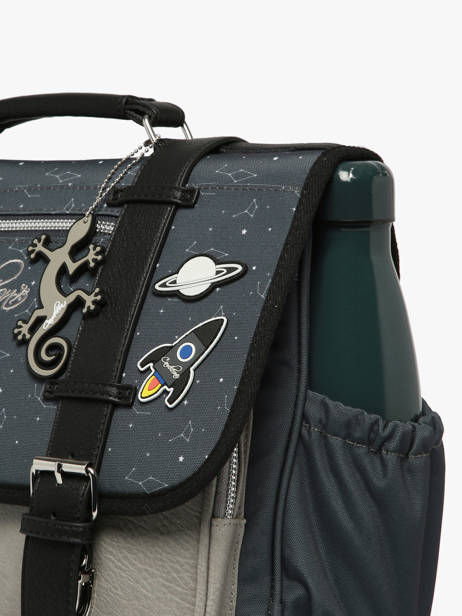 Cartable 2 Compartiments Vintage Urban Cameleon Gris vintage urban CA38 vue secondaire 4