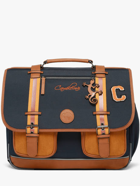 Boekentas 3 Compartimenten Vintage Urban Cameleon Blauw vintage urban CA41