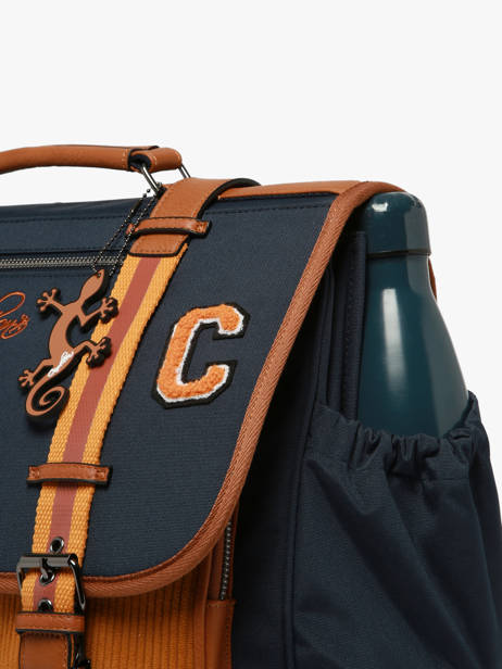 Cartable 3 Compartiments Vintage Urban Cameleon Bleu vintage urban CA41 vue secondaire 4