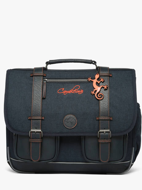 Cartable Enfant 3 Compartiments Cameleon Bleu vintage urban CA41
