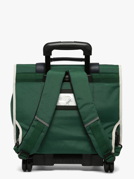 Boekentas Op Wieltjes 2 Compartimenten Vintage Urban Cameleon Groen vintage urban CR38 ander zicht 3