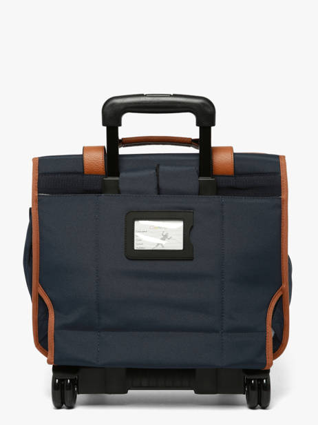 Boekentas Op Wieltjes 2 Compartimenten Vintage Urban Cameleon Blauw vintage urban CR38 ander zicht 4