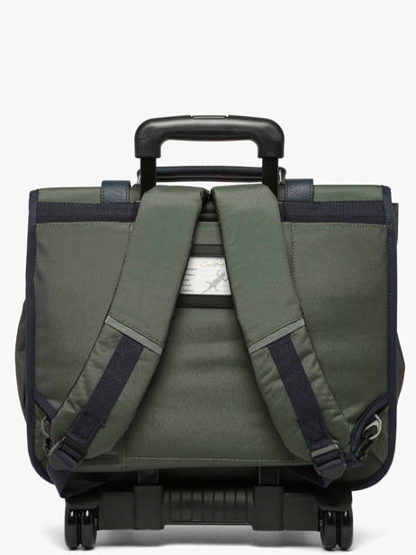 Boekentas Op Wieltjes 3 Compartimenten Vintage Urban Cameleon Groen vintage urban CR41 ander zicht 3