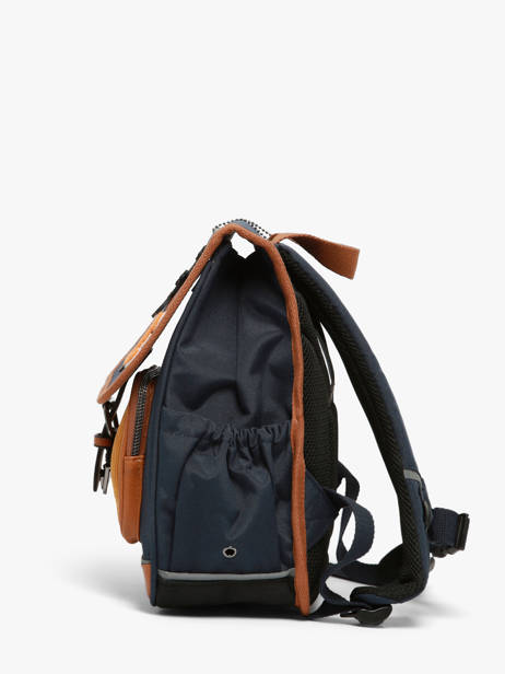 Rugzak 1 Compartiment Vintage Urban Cameleon Blauw vintage urban SD30 ander zicht 1