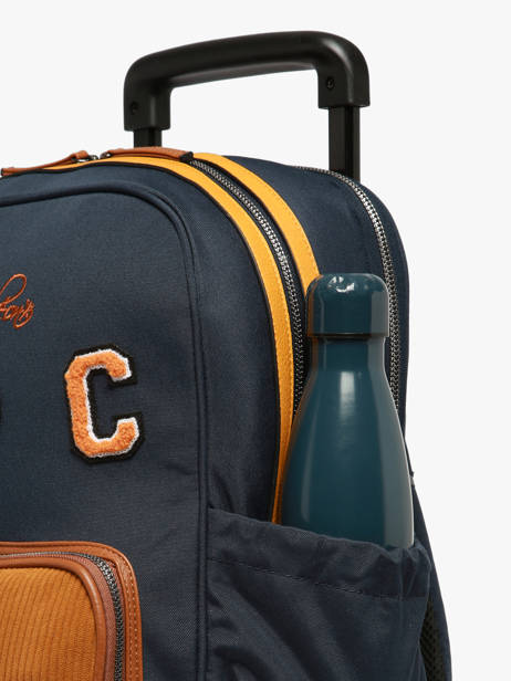 Sac A Dos à Roulettes 2 Compartiments Cameleon Bleu vintage urban SR40 vue secondaire 5