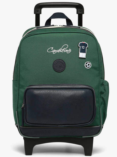 2-compartment Wheeled Schoolbag Vintage Urban Cameleon Green vintage urban SR40