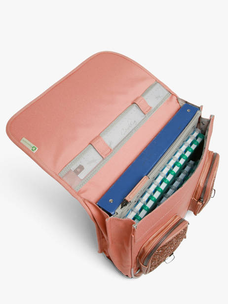 Cartable Enfant 2 Compartiments Vintage Fantasy Cameleon Rose vintage fantasy CA35 vue secondaire 3
