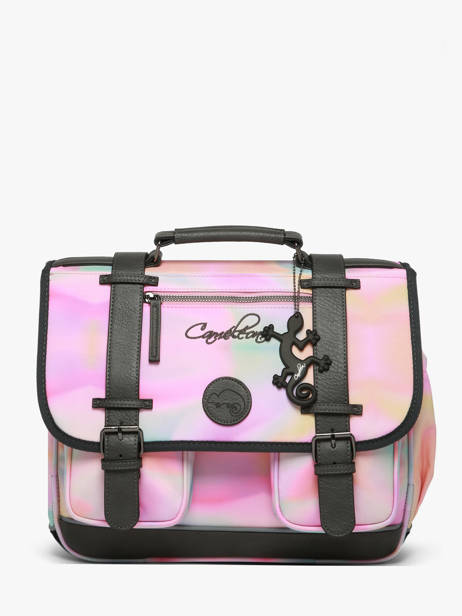 Satchel For Kids 2 Compartments Cameleon Pink vintage fantasy CA35