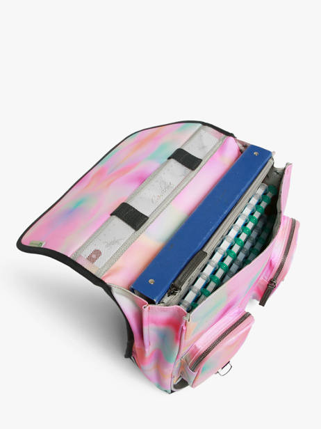 Cartable Enfant 2 Compartiments Vintage Fantasy Cameleon Rose vintage fantasy CA35 vue secondaire 4