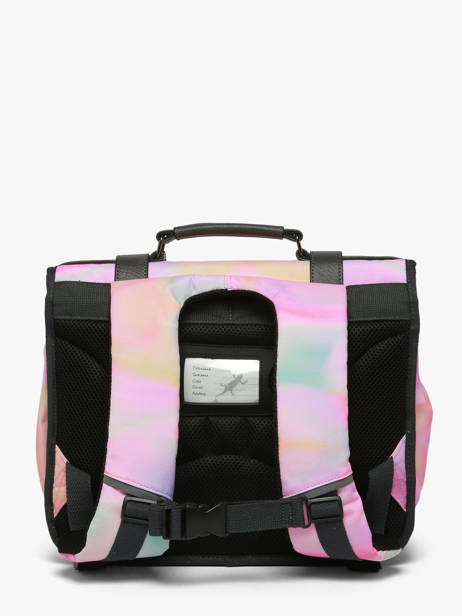 Cartable Enfant 2 Compartiments Vintage Fantasy Cameleon Rose vintage fantasy CA35 vue secondaire 5