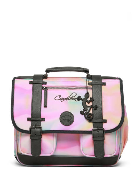 Cartable Enfant 2 Compartiments Vintage Fantasy Cameleon Rose vintage fantasy CA35 vue secondaire 7