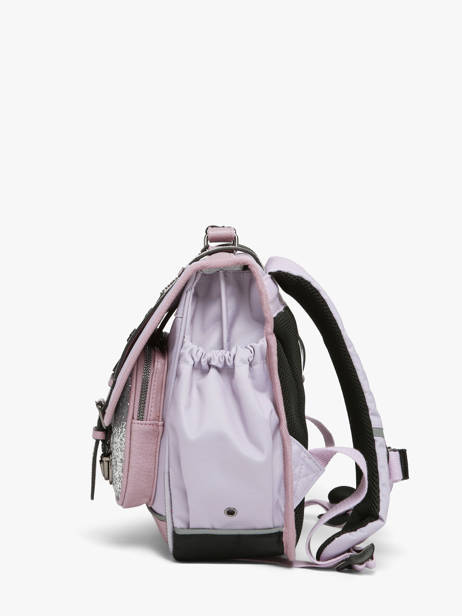 Cartable Enfant 2 Compartiments Vintage Fantasy Cameleon Violet vintage fantasy CA35 vue secondaire 2