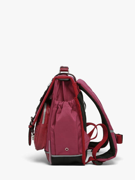 Boekentas Kinderen 2 Compartimenten Vintage Fantasy Cameleon Violet vintage fantasy CA35 ander zicht 3