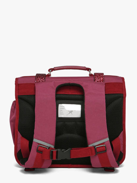 Boekentas Kinderen 2 Compartimenten Vintage Fantasy Cameleon Violet vintage fantasy CA35 ander zicht 5