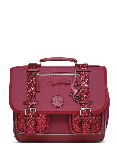 Boekentas Kinderen 2 Compartimenten Vintage Fantasy Cameleon Violet vintage fantasy CA35 ander zicht 7