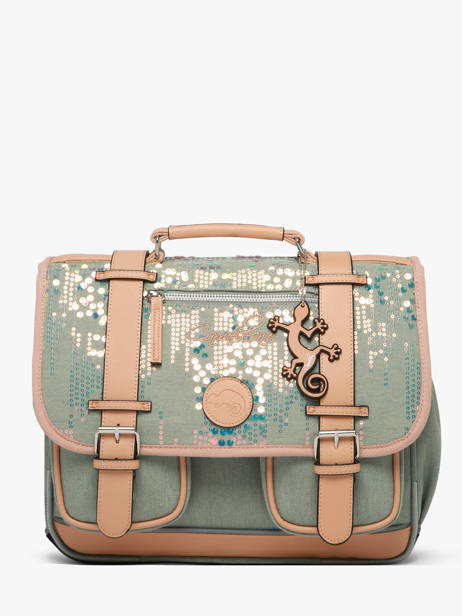 Satchel For Kids 2 Compartments Cameleon Pink vintage fantasy CA35