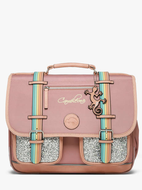 Satchel For Kids 2 Compartments Cameleon Pink vintage fantasy CA38