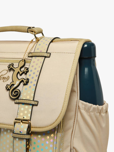 Cartable Enfant 2 Compartiments Vintage Fantasy Cameleon Beige vintage fantasy CA38 vue secondaire 4