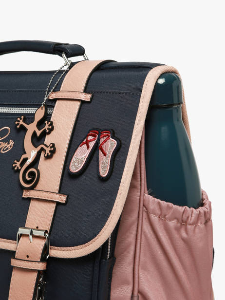 Cartable Enfant 2 Compartiments Vintage Fantasy Cameleon Bleu vintage fantasy CA38 vue secondaire 4