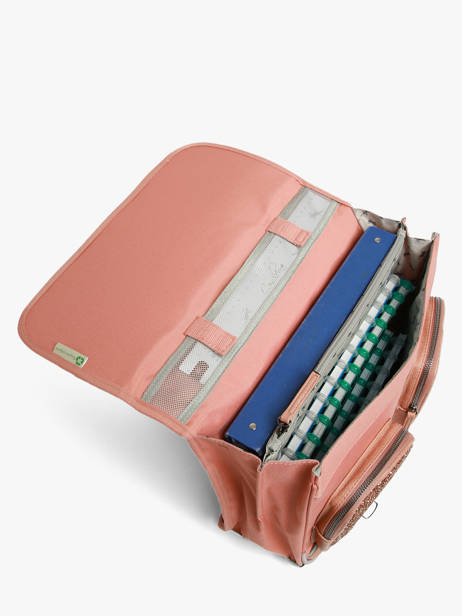 Cartable Enfant 2 Compartiments Vintage Fantasy Cameleon Rose vintage fantasy CA38 vue secondaire 3