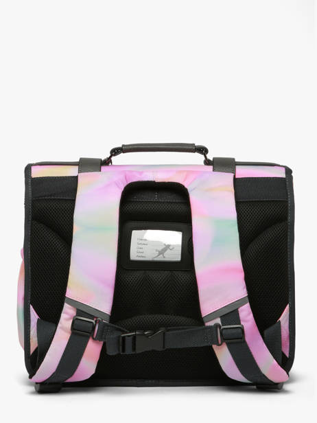 Satchel For Kids 2 Compartments Cameleon Pink vintage fantasy CA38 other view 4