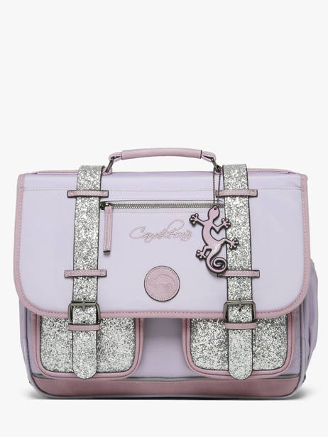 Cartable Enfant 2 Compartiments Cameleon Violet vintage fantasy CA38