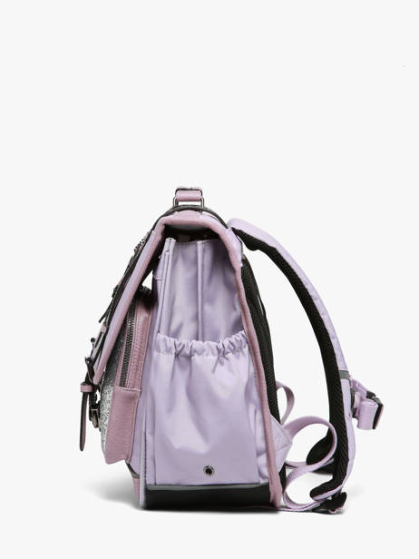 Cartable Enfant 2 Compartiments Vintage Fantasy Cameleon Violet vintage fantasy CA38 vue secondaire 2