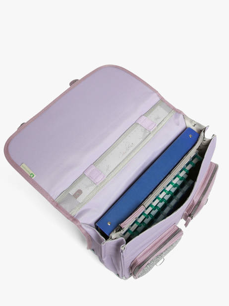Cartable Enfant 2 Compartiments Vintage Fantasy Cameleon Violet vintage fantasy CA38 vue secondaire 3