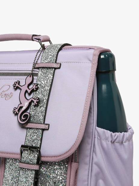 Cartable Enfant 2 Compartiments Vintage Fantasy Cameleon Violet vintage fantasy CA38 vue secondaire 5