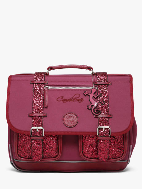 Boekentas Voor Kinderen 2 Compartimenten Vintage Fantasy Cameleon Violet vintage fantasy CA38