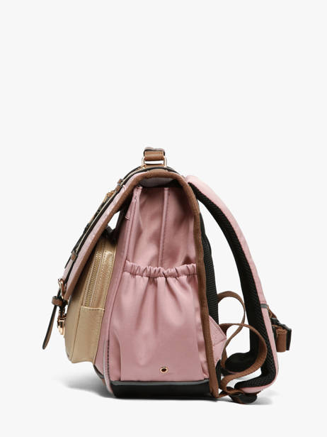 Cartable Enfant 2 Compartiments Vintage Fantasy Cameleon Rose vintage fantasy CA38 vue secondaire 1