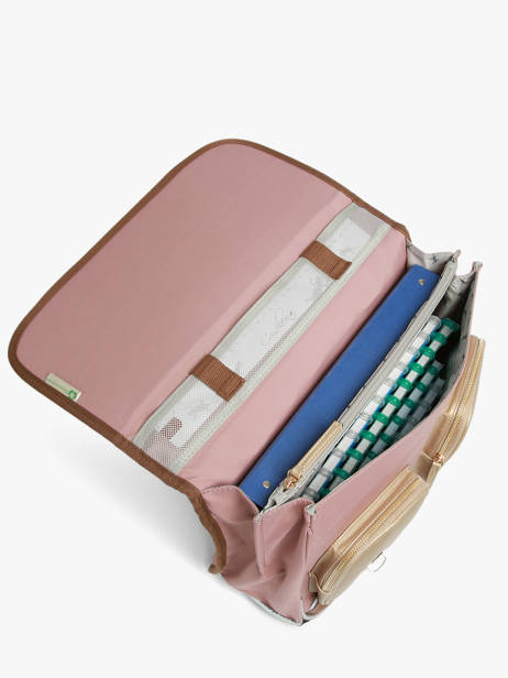Cartable Enfant 2 Compartiments Vintage Fantasy Cameleon Rose vintage fantasy CA38 vue secondaire 2