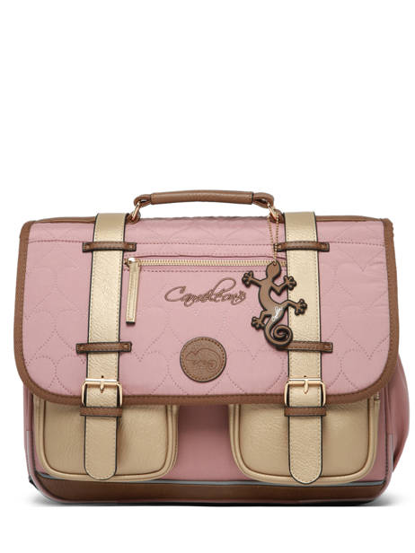 Cartable Enfant 2 Compartiments Vintage Fantasy Cameleon Rose vintage fantasy CA38 vue secondaire 5