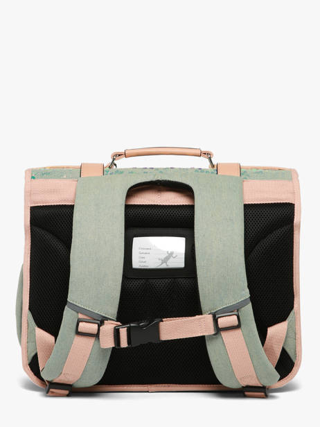 Cartable Enfant 2 Compartiments Vintage Fantasy Cameleon Vert vintage fantasy CA38 vue secondaire 3