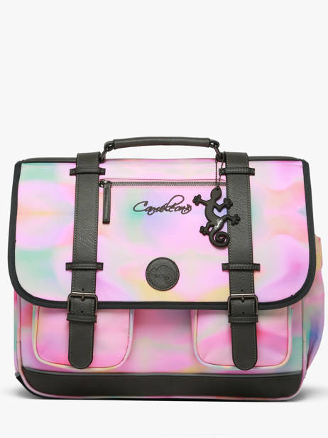 Cartable Enfant 3 Compartiments Vintage Fantasy Cameleon Rose vintage fantasy CA41