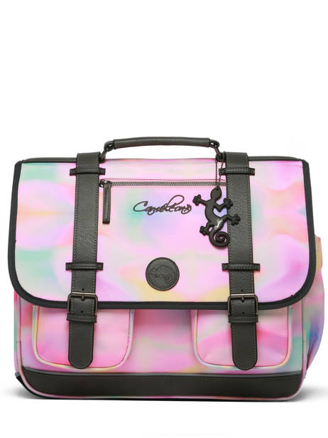 Cartable Enfant 3 Compartiments Vintage Fantasy Cameleon Rose vintage fantasy CA41 vue secondaire 6