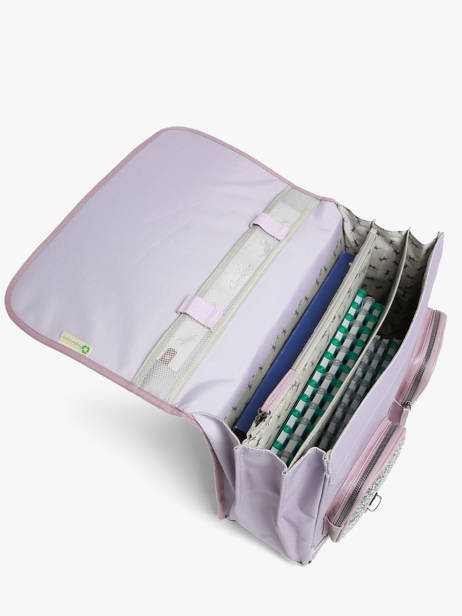 Cartable Enfant 3 Compartiments Vintage Fantasy Cameleon Violet vintage fantasy CA41 vue secondaire 3