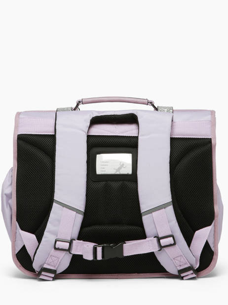 Cartable Enfant 3 Compartiments Vintage Fantasy Cameleon Violet vintage fantasy CA41 vue secondaire 4