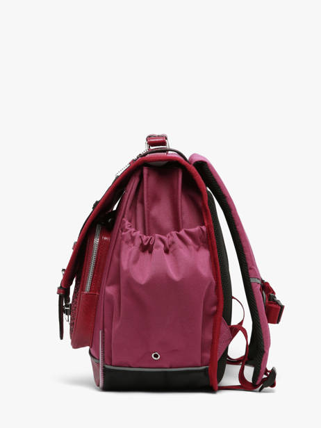 Cartable Enfant 3 Compartiments Cameleon Violet vintage fantasy CA41 vue secondaire 1