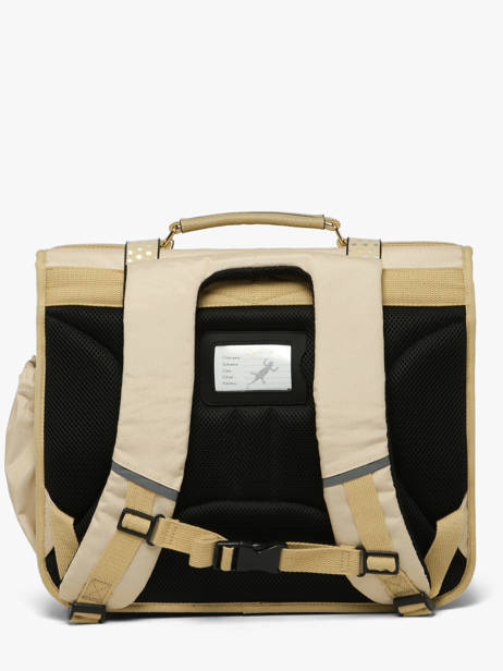 Cartable Enfant 3 Compartiments Cameleon Beige vintage fantasy CA41 vue secondaire 3