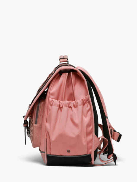 Cartable Enfant 3 Compartiments Vintage Fantasy Cameleon Rose vintage fantasy CA41 vue secondaire 2